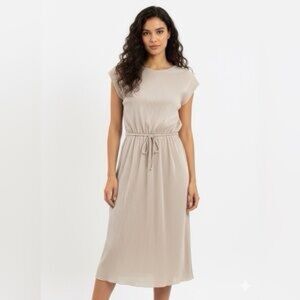 Evereve Taupe Midi Dress